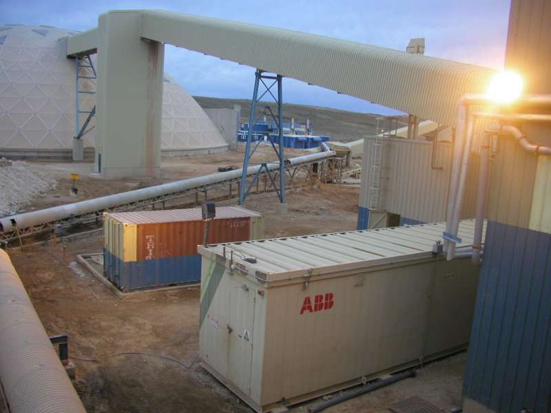 Cerro Vanguardia S.A. / Trituración primaria, instalación, estructura y mecánica completa 